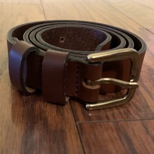 LL Bean Brown Leather Belt